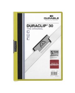 Zaklád.desky s klipem Duraclip A4 30 l.zelené