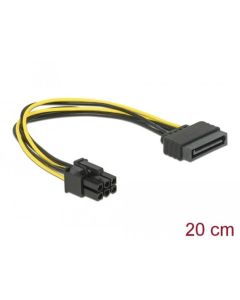 Delock napájecí kabel SATA 15 pin na 6 pin PCI Express