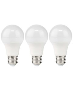 NEDIS LED žárovka E27/ A60/ 11 W/ 220 V/ 1055 lm/ 2700 K/ teplá bílá/ matná/ 3 kusy