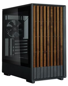 Zalman skříň P10 Namu / miniT/ 3x120mm fan / USB 3.0 / USB-C / dřevěné doplňky / černá