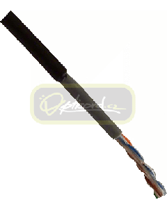 OPTIX FTP kabel (drát) Cat5e Outdoor černý -40 - 70°C, bal.100m Double Jacket