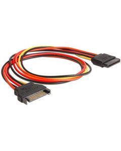 Delock napájecí kabel SATA 15 Pin samec > SATA 15 Pin samice prodlužující 50 cm