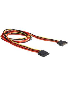 Delock napájecí kabel SATA 15 Pin samec > SATA 15 Pin samice prodlužující 100 cm