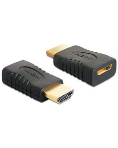 Delock adaptér HDMI-C  mini samice >  HDMI-A samec