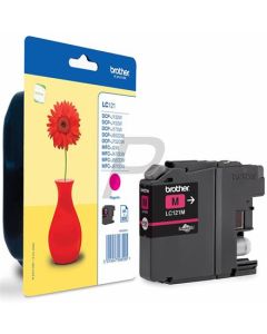 Brother LC-121M (inkoust magenta,300 str.@ 5%  draft)