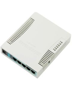 MikroTik RB951Ui-2HnD, 600Mhz, 128MB RAM, 5xLAN, 2.4Ghz 802.11n, L4, case, PSU