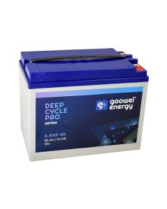 GOOWEI ENERGY Pb trakční záložní akumulátor VRLA GEL 12V/55Ah (6-EVF-55)