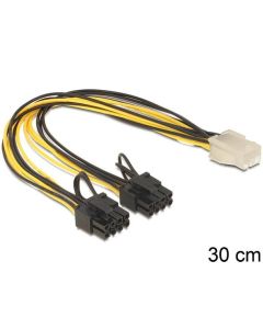 Delock PCI Express napájecí kabel 6 pin samice > 2 x 8 pin samec