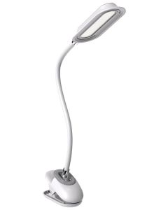 IMMAX LED stolní lampička CLIP/ 7,5W/ DC 12V/1A/ CCT/ IP20/ bílá