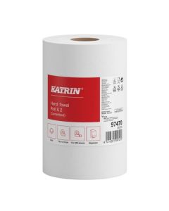 Průmyslové utěrky Katrin S2 - 2vrstvé, bílé, 12 ks