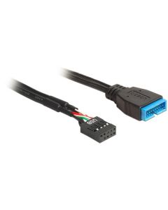 Delock kabel USB 2.0 pinový konektor samice  > USB 3.0 pinový konektor samce