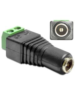 Delock Adaptér DC 2,5 x 5,5 mm samice > svorkovnice 2 piny
