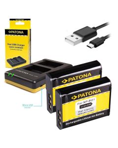 PATONA nabíječka Foto Dual Quick Sony NP-BG1 + 2x baterie 960mAh USB