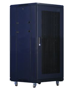 XtendLan 18U/800x1000 stojanový, černý, perforované dveře a záda