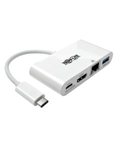 Mini dokovací stanice USB-C / HDMI, USB 3.0, GbE, 60W nabíjení, HDCP, bílá