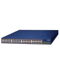 Planet GSW-5240HP L2 switch, 48x1Gb, 4x1Gb SFP, 48x1G 802.3at PoE+ 370W, 0~50°C