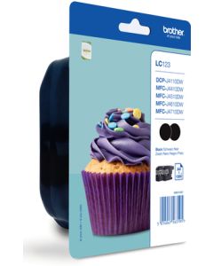 Brother LC-123BKBP2 (inkoust multipack -  2x černá)