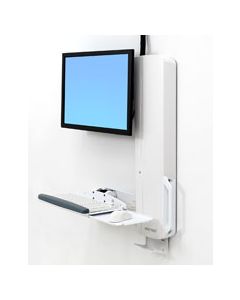 ERGOTRON StyleView Sit-Stand VL High Traffic Areas, white,systém držáků na zeď, monitor (all in one), klávesnice, myš
