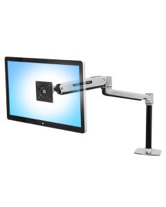 ERGOTRON LX Sit Stand, Desk Mount LCD Arm, Polished, stolní rameno max. 43" obrazovka 