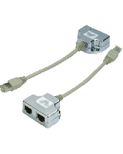 DATACOM "Y" adaptér STP CAT5E  PC / PC+PC
