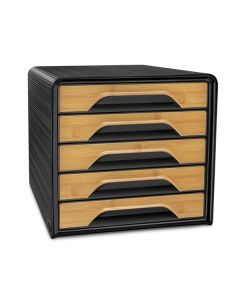 Zásuvkový box Cep Silva, 5 zásuvek, bambusový