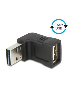 Delock adaptér EASY-USB 2.0-A samec > USB 2.0-A samice pravoúhlý nahoru/dolů