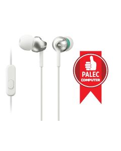 SONY MDR-EX110AP Sluchátka do uší s mikrofonem, rozsah 5 až 24000 Hz - White