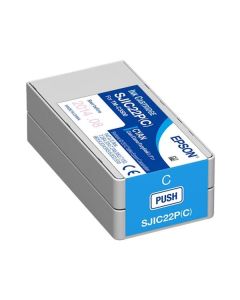 Inkoustová náplň Epson SJIC22P - azurová