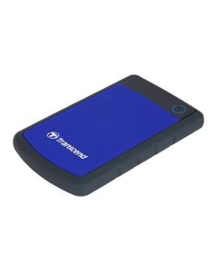 TRANSCEND 2TB StoreJet 25H3B SLIM, 2.5”, USB 3.0 (3.1 Gen 1) Externí Anti-Shock disk, tenký profil, černo/modrý