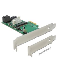 Delock PCI Express Karta > Hybrid 3 x interní SATA 6 Gb/s + 1 x interní mSATA