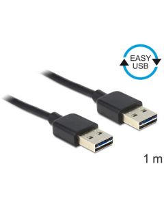 Delock Kabel EASY-USB 2.0-A samec > samec   1 m