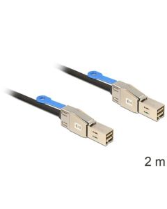 Delock Kabel Mini SAS HD x 4 SFF 8644 samec > Mini SAS HD x 4 SFF 8644 samec 2 m