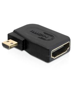 Delock Adaptér High Speed HDMI s Ethernetem - micro D samec > A samice pravoúhlý