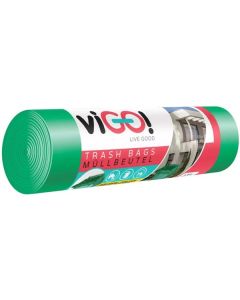 Pytle na tříděný odpad viGO! -120l,40mic,7ks,zele.