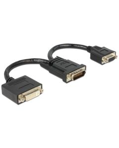 Delock Adaptér DMS-59 samec > DVI 24+5 samice + VGA samice20 cm