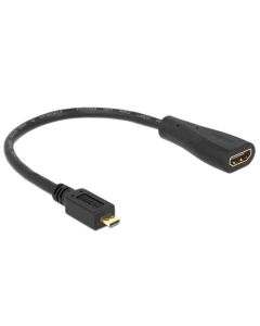 Delock Kabel High Speed HDMI s Ethernetem - micro D samec > A samice