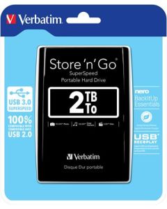 VERBATIM Store´n´ Go 2,5" 2TB USB 3.0 černý