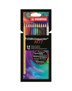 Akvarelové pastelky STABILOaquacolor,sada 12 barev
