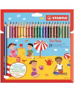 Pastelky Stabilo Trio® thick trojhranné, 24 barev