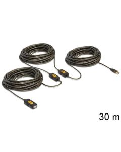 Delock USB 2.0 kabel, prodlužující A-A samec/samice 30m, aktivní