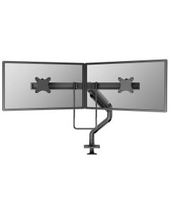 Neomounts DS75S-950BL2/Držák displeje/na stůl/17-27"/svorka+průch./VESA 100X100/nosn.2x8kg/plyn.píst/2 dis