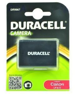 DURACELL Baterie - DR9967 pro Canon LP-E10, černá/bílá, 1020 mAh, 7.4 V