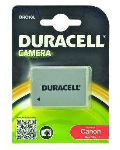 DURACELL Baterie - DRC10L pro Canon NB-10L, černá, 820 mAh, 7.4 V