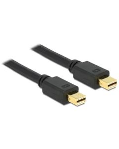 Delock mini Displayport kabel samec - samec 1 m, černý