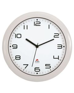 Nástěnné hodiny Hornew - plastové, 30 cm, bílé