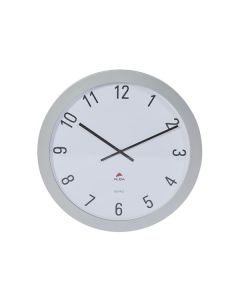 Nástěnné hodiny Horgiant - plast, 60 cm, stříbrné