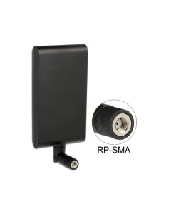 Delock WLAN anténa RP-SMA 802.11 ac/a/h/b/g/n 7,5 - 10 dBi směrová s flexibilním kloubem