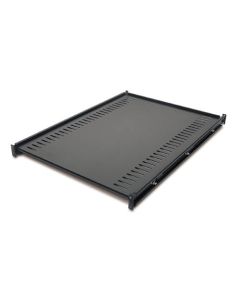 APC Netshelter pevná police, nosnost 114 kg, 1U, 67,3-82,5 cm, černý