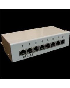Patch panel Box 8-port Cat5E STP na zed´