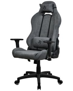 AROZZI herní židle TORRETTA Soft Fabric v2/ látkový povrch/ šedá popelavá